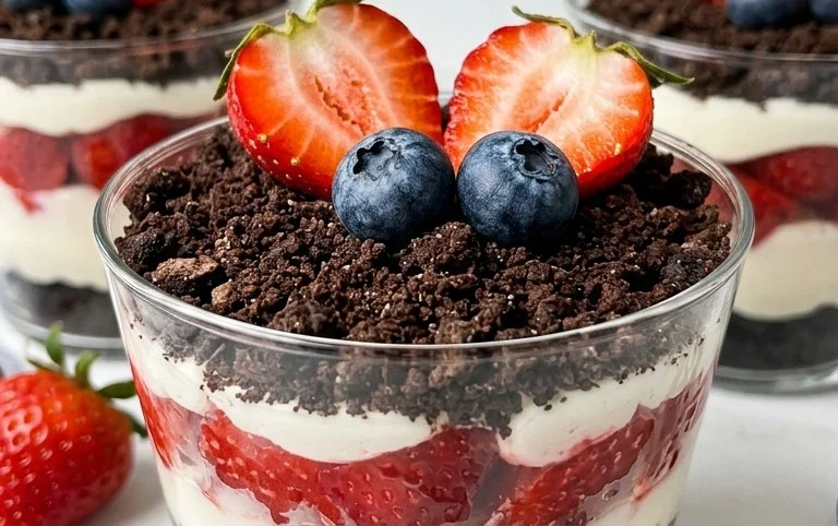 Red, White and Blue Dirt Cups