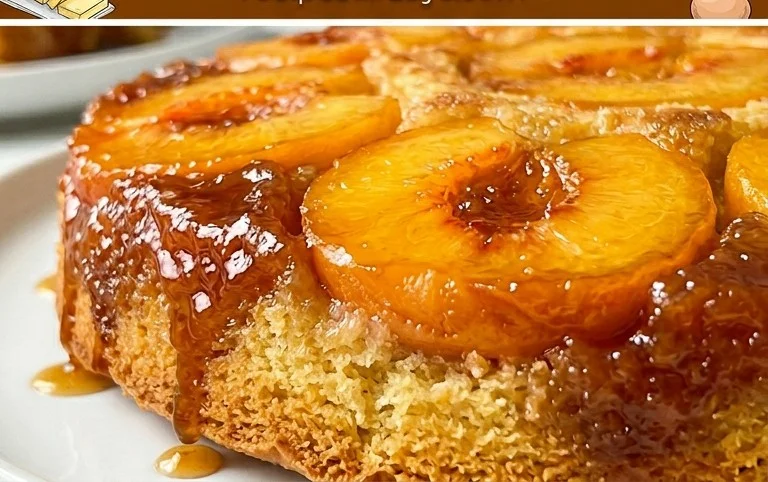 Peach Upside-Down Cake Recipe
