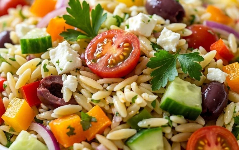 Rainbow Orzo Salad