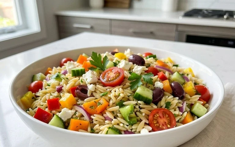 Rainbow Orzo Salad