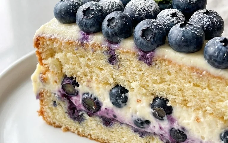 Nova Scotia Blueberry Cream Cake