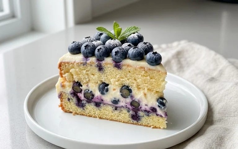 Nova Scotia Blueberry Cream Cake