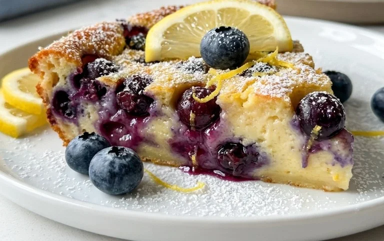 Lemon Blueberry Clafoutis