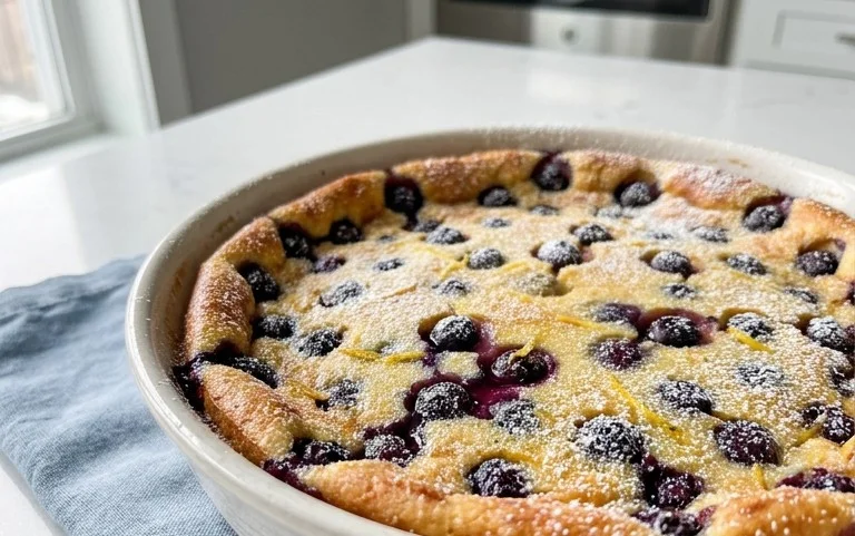 Lemon Blueberry Clafoutis