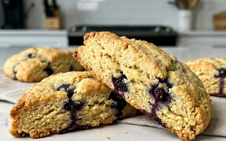 Almond Flour Lemon Blueberry Scones