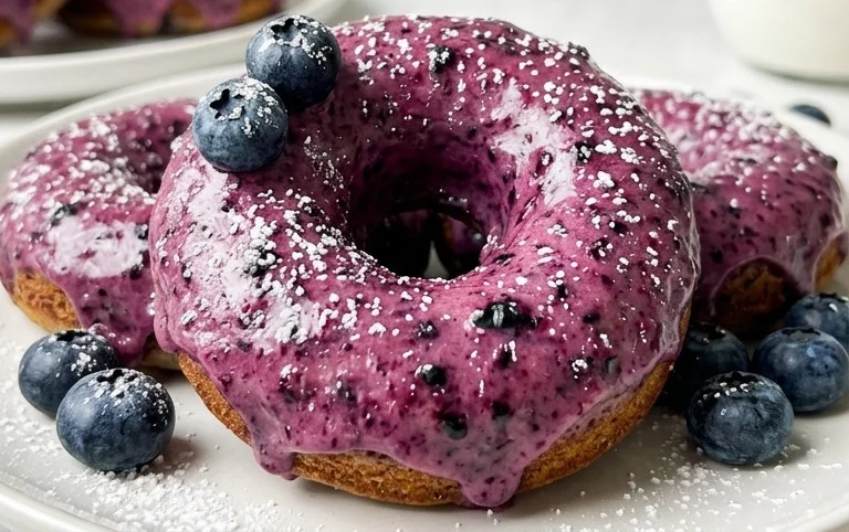 Wild Blueberry Cake Donuts