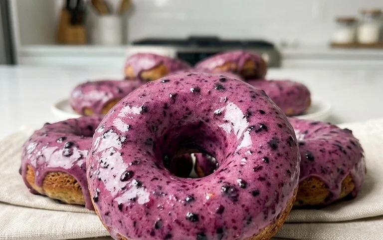 Wild Blueberry Cake Donuts