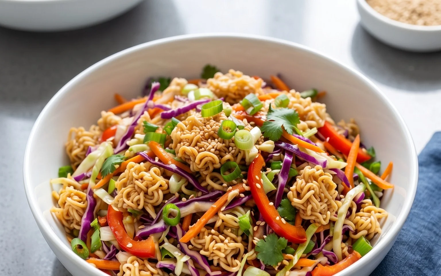 Crunchy Asian Ramen Noodle Salad Recipe