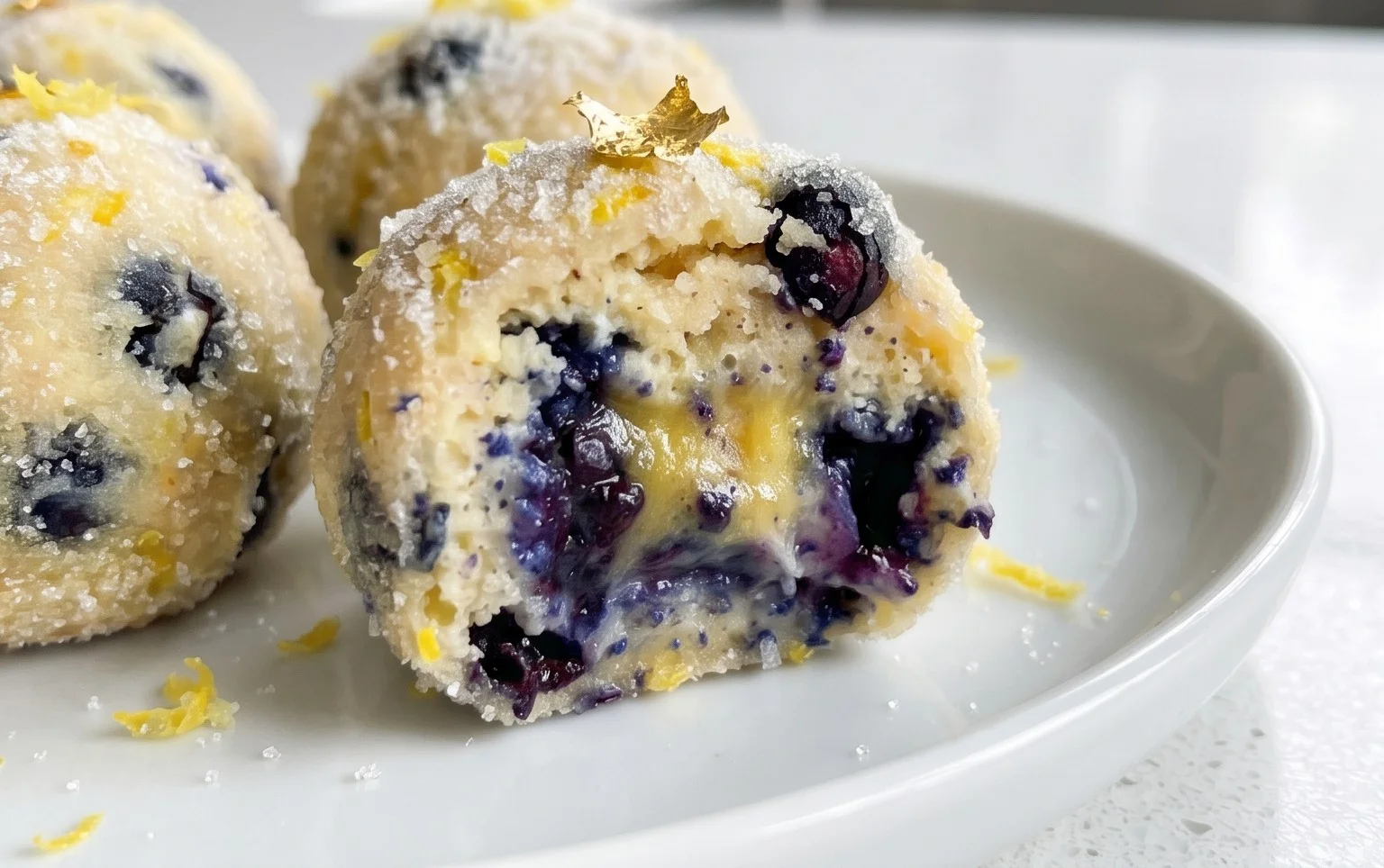 LEMON BLUEBERRY TRUFFLES