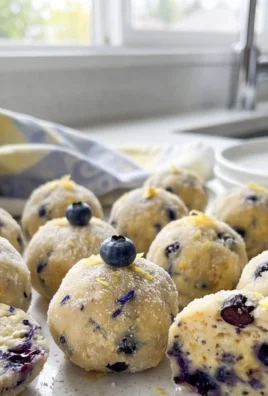 LEMON BLUEBERRY TRUFFLES