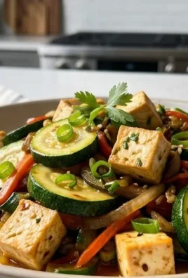 Zucchini Stir Fry With Tofu (Vegan)